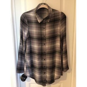 Plaid button down
